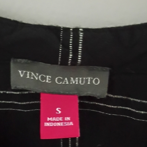 Vince Camuto Black Checkered Ruffle Blouse - Picture 4 of 4